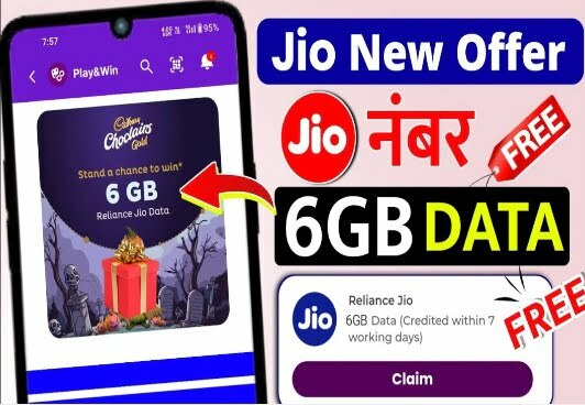 Reliance Jio Free 6GB Data