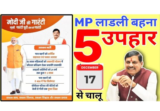 Ladli Behna Yojana 5 Gift