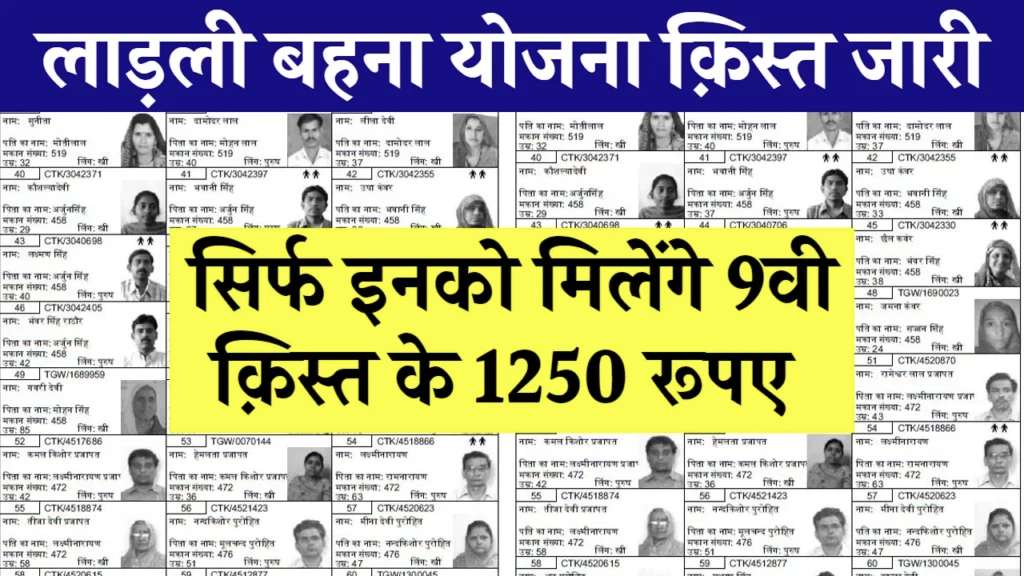 Ladli Behna Yojana List 2024
